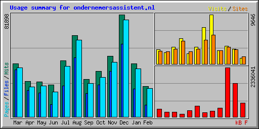 Usage summary for ondernemersassistent.nl